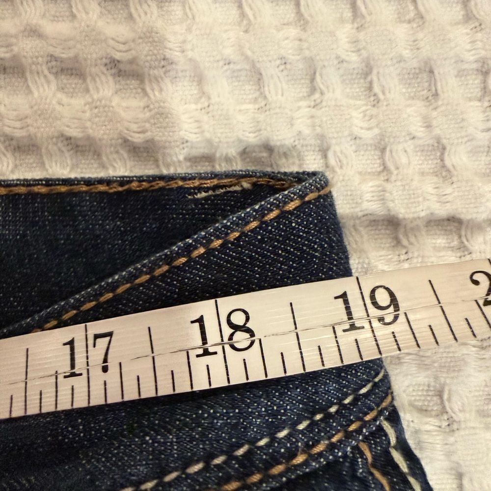 New Maurices Curvy Fit Taylor Dark Blue Boot Bootcut Jeans size 13/14 long tall - Picture 9 of 11